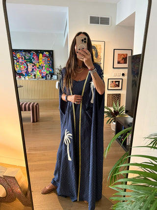 Desert Stone - half sleeves abaya with inner dress