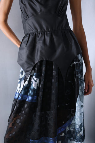 Ricco - dress w/poplin